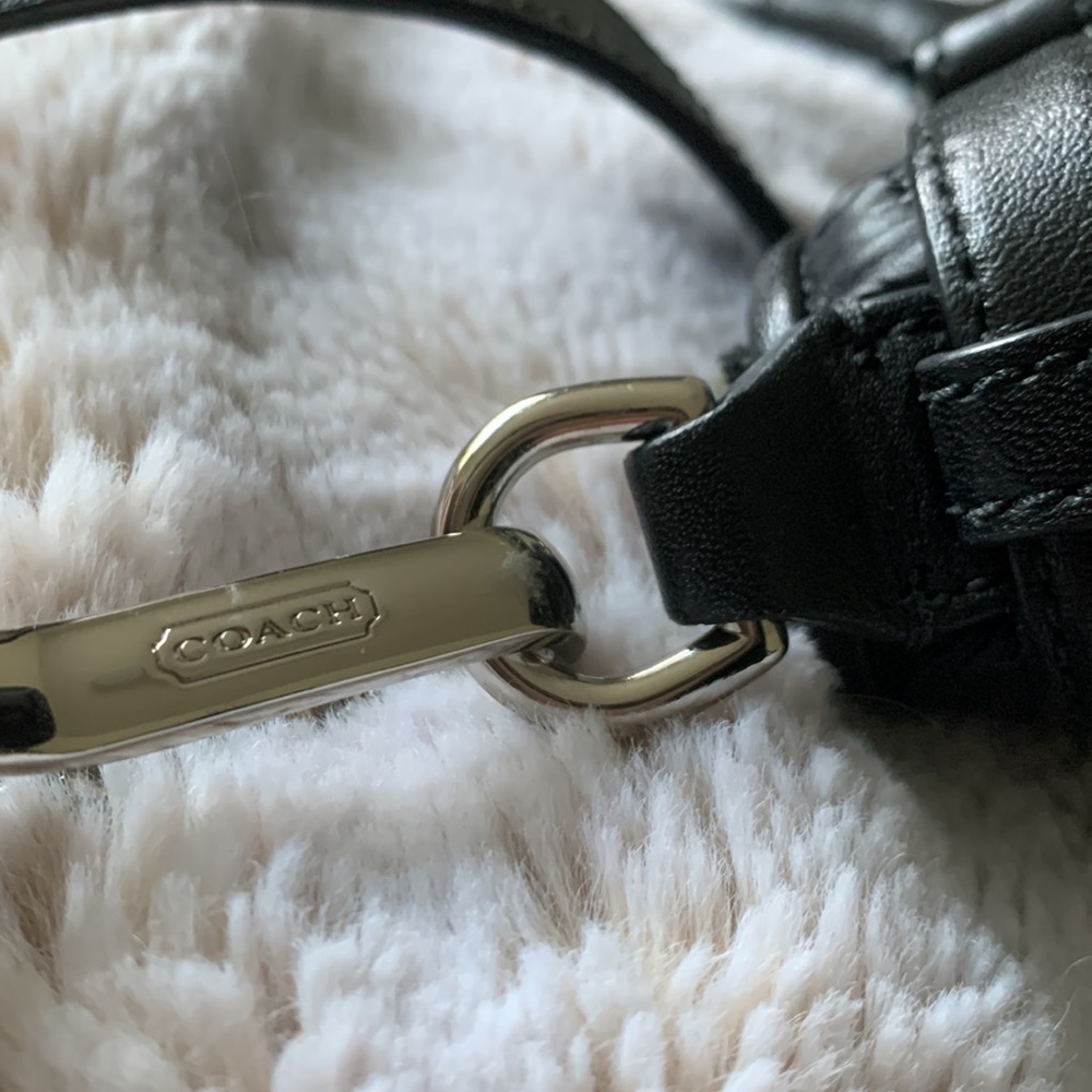 Coach Quilted Chevron Sophia Madison Nylon Satchel - Picture 14 of 15